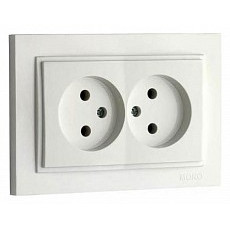 Розетка двойная mono electric despina 102-252505-121